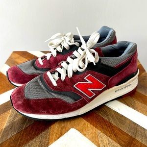 New Balance 997 Men’s 9.5 maroon/red/grey/white
